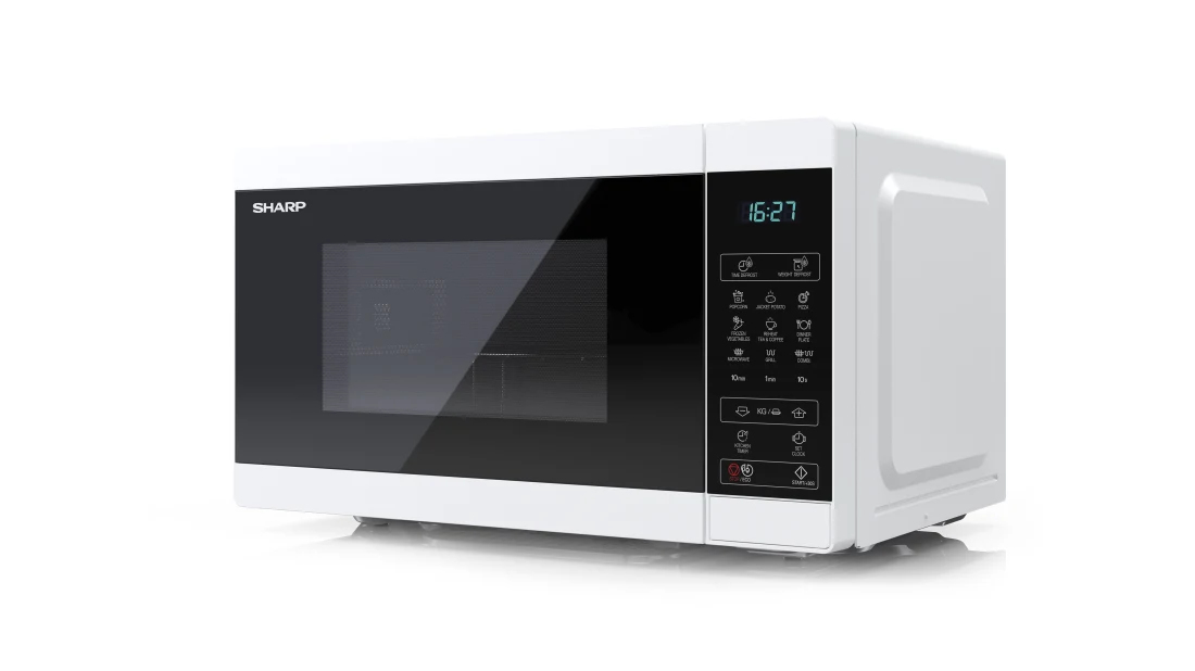 Sharp YC-MG02E-W microwave Blue, White Countertop – image 4