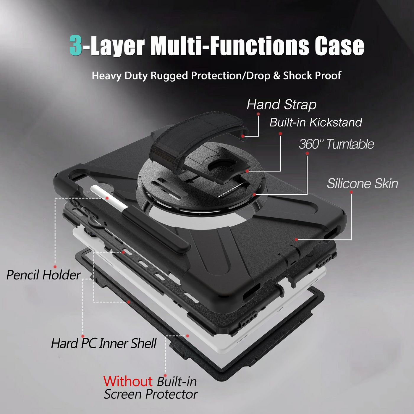 eSTUFF AUSTIN Defender Case for Samsung Galaxy Tab S6/S6 – image 4