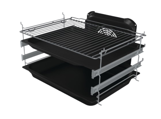 Gorenje GEITS6E71PBG cooker Freestanding cooker Electric Zone induction hob Black, Stainless steel – image 2