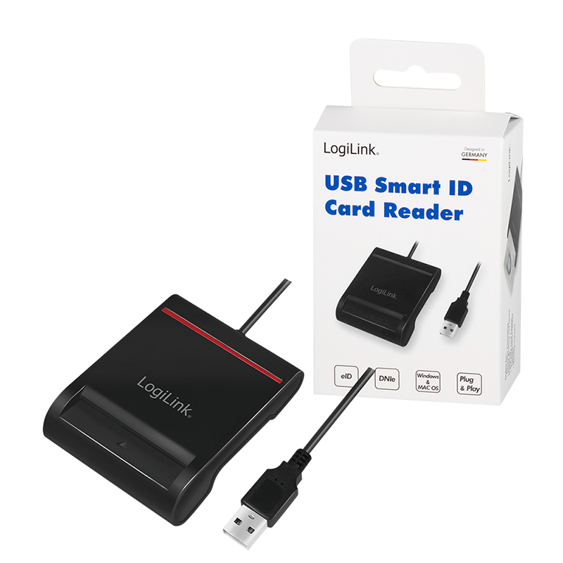 LogiLink CR0047 smart card reader Indoor USB 2.0 Black – image 9