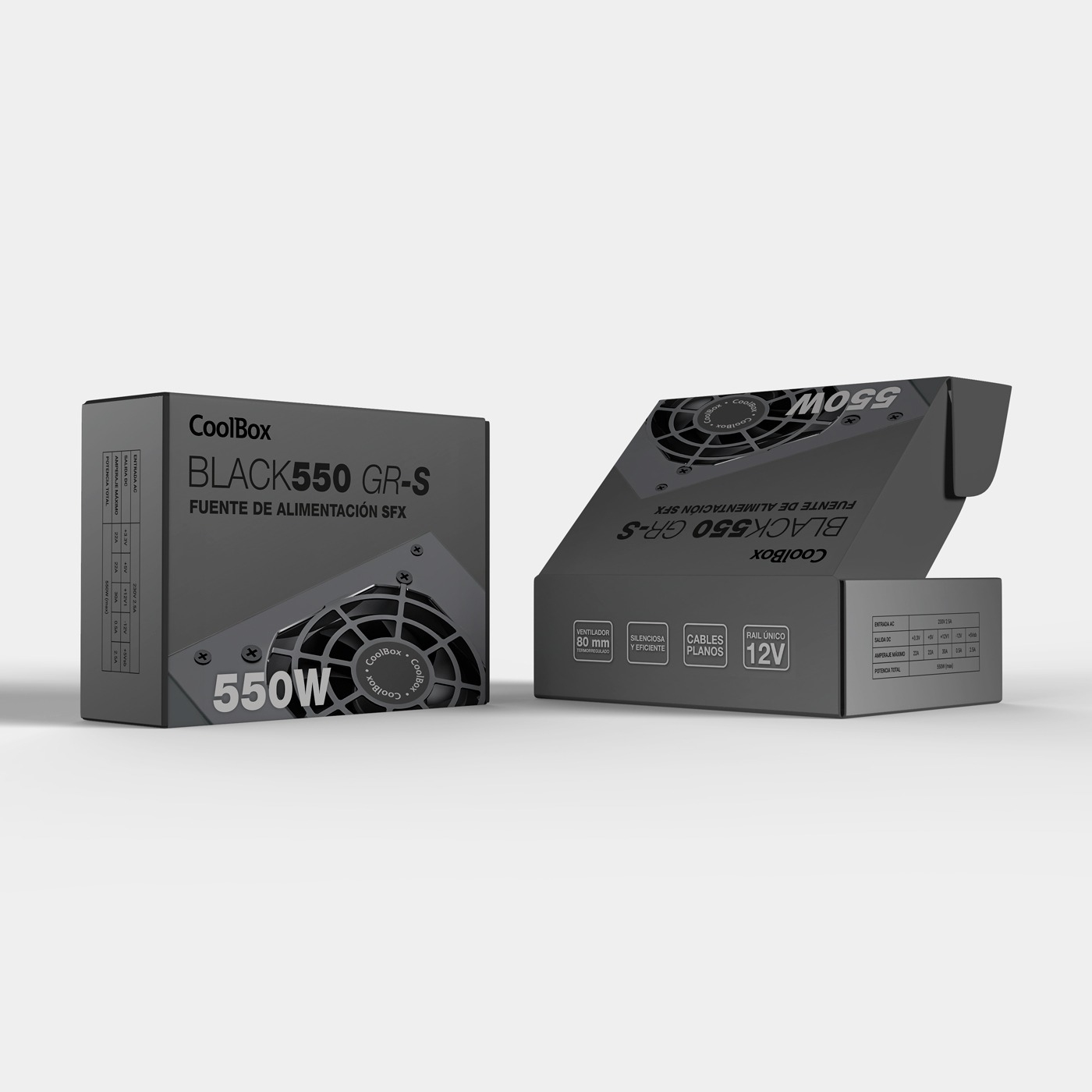CoolBox COO-FA550SGR power supply unit – image 3
