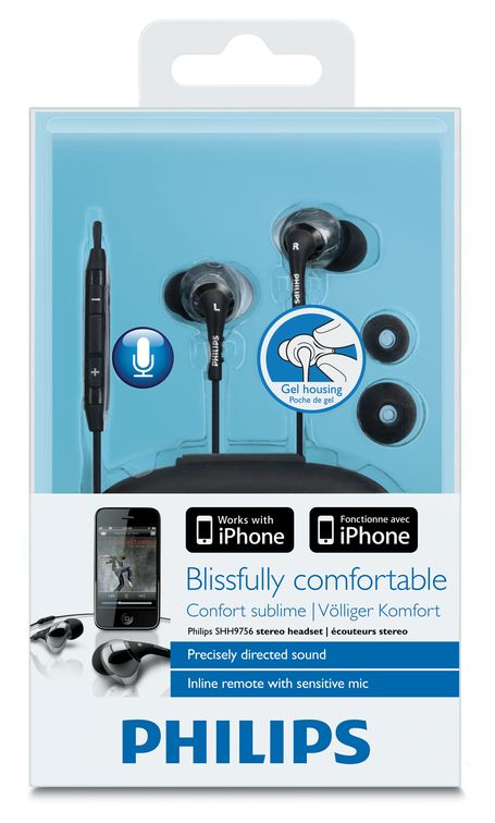 Philips SHH9756/28 headphones/headset Wired In-ear Black, Silver – image 2