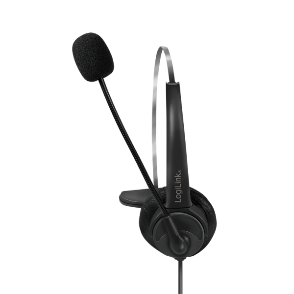 LogiLink HS0056 headphones/headset Wired Head-band Office/Call center USB Type-A Black – image 3