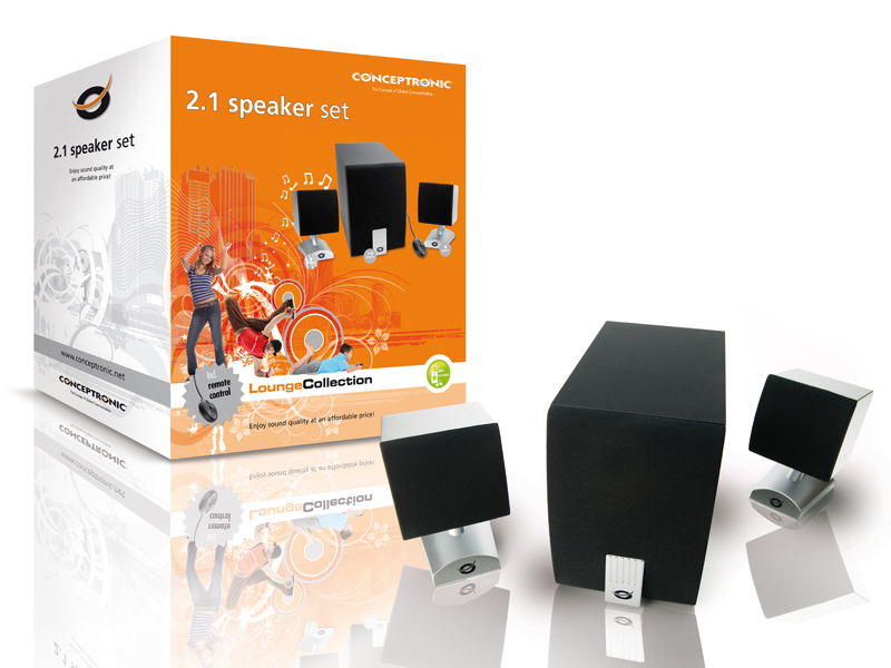 Conceptronic 2.1 Multimedia Speaker System – image 3