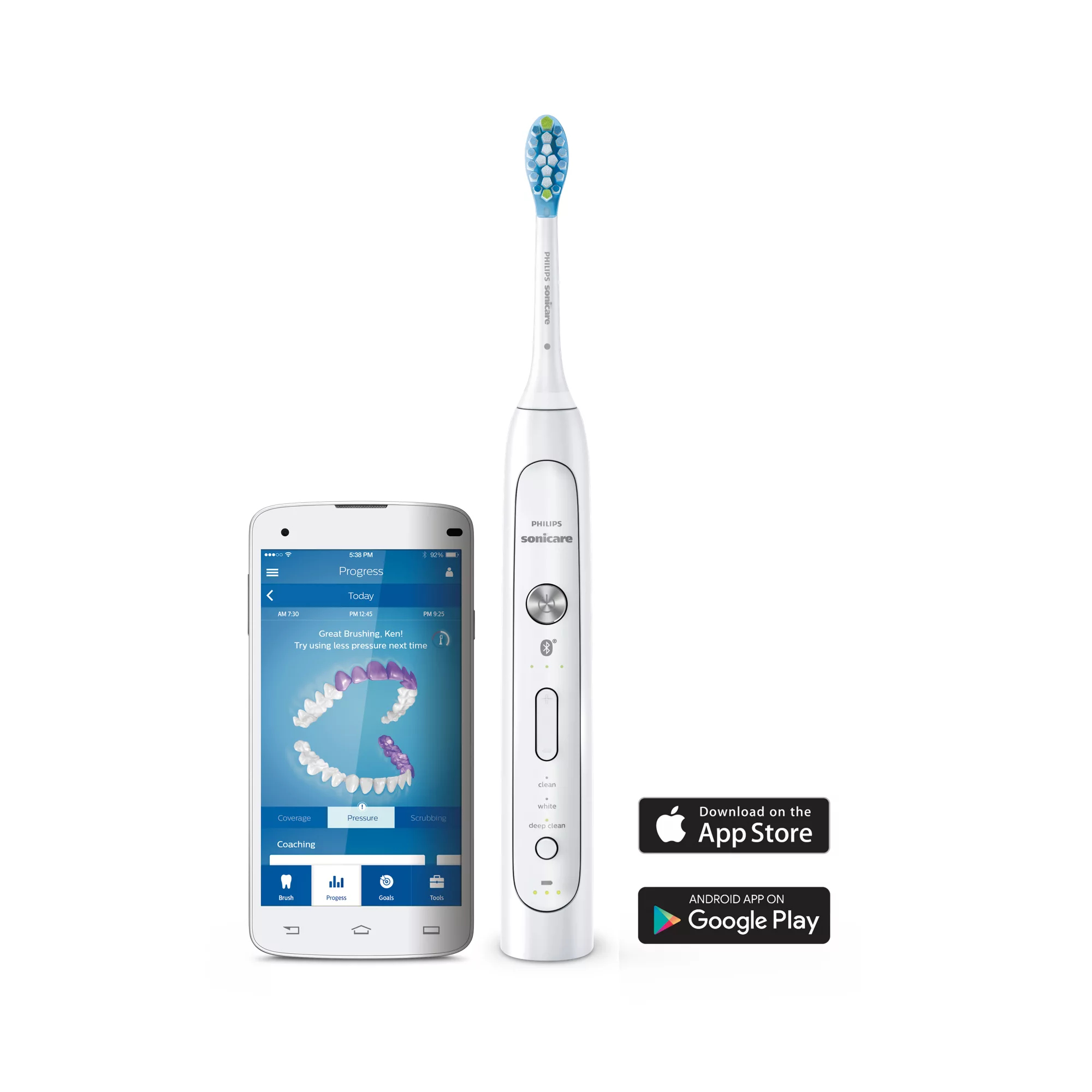 Philips HX9192/01 electric toothbrush Adult Sonic toothbrush White