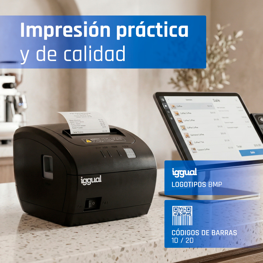 iggual TP7001-3I 203 x 203 DPI Wired Thermal transfer POS printer – image 8