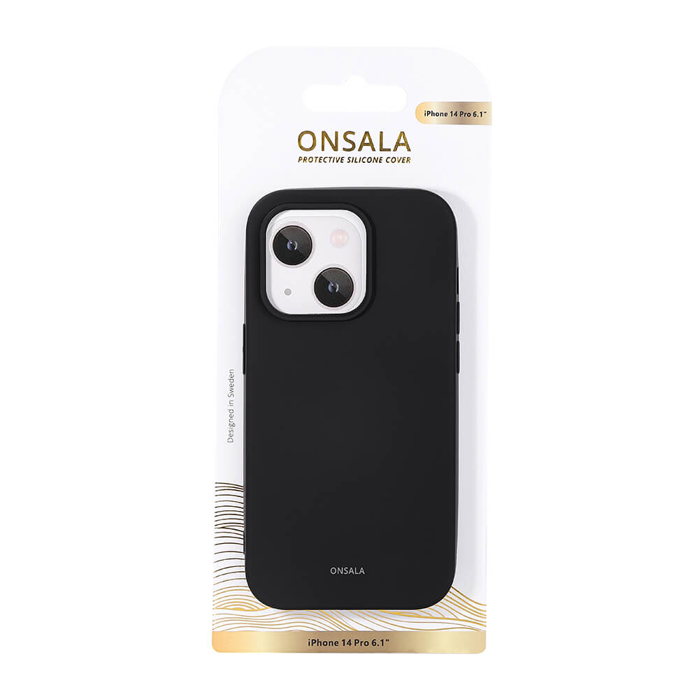 Onsala Phone Case Silicone Black - iPhone 14 Pro – image 2