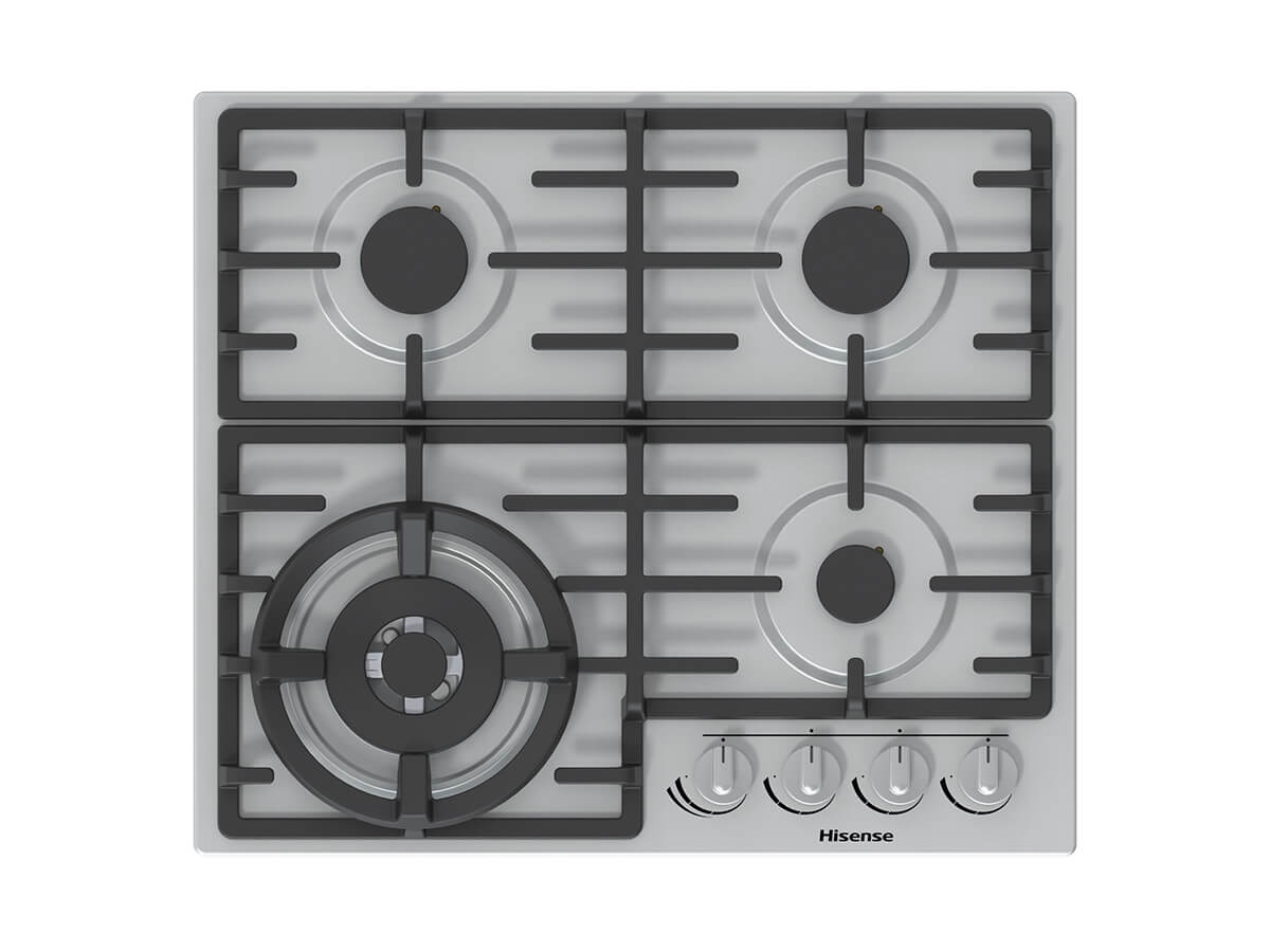Hisense GM663X hob Metallic Built-in Gas 4 zone(s) – image 3