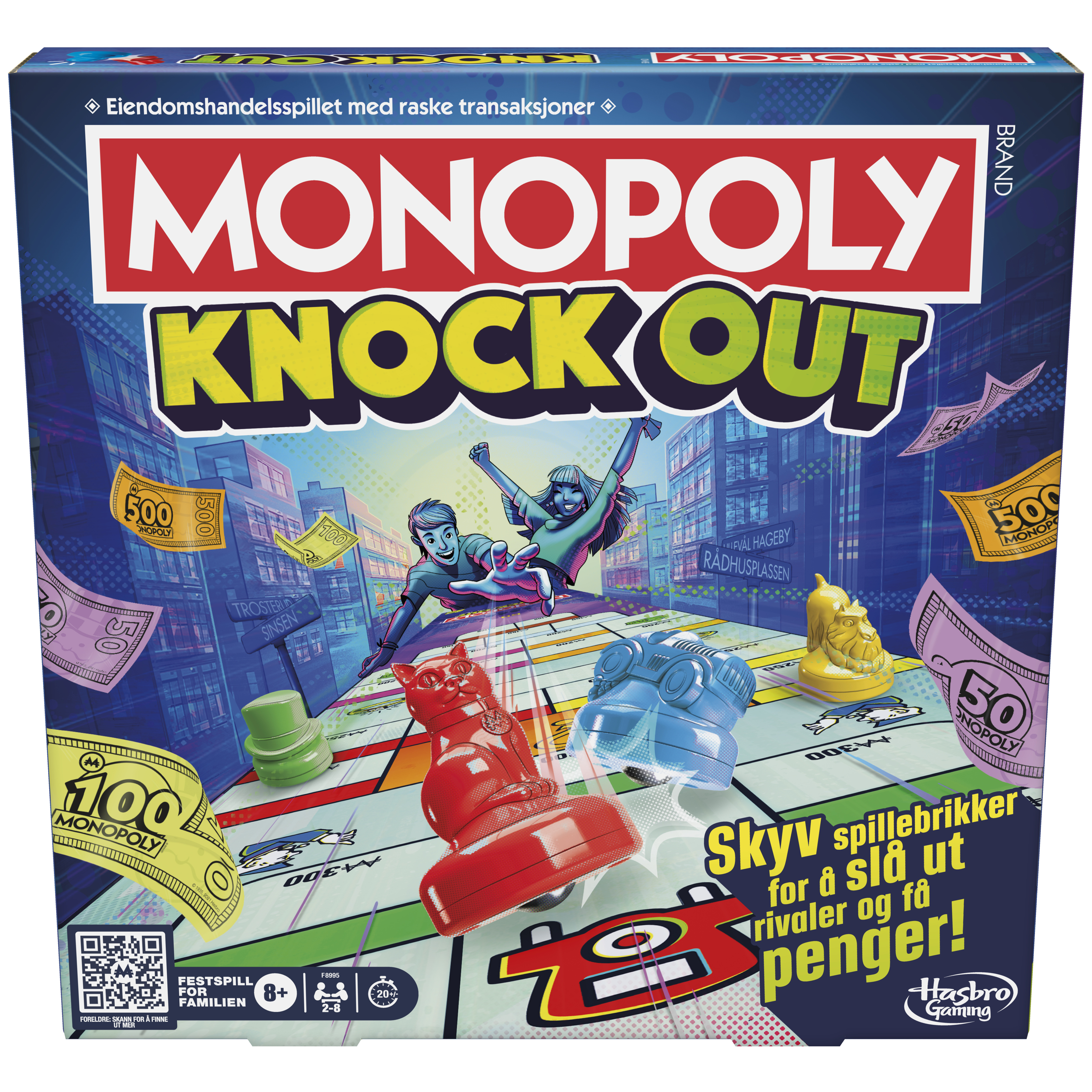 Monopoly Knockout 20 min Gioco da tavolo Simulazione economica