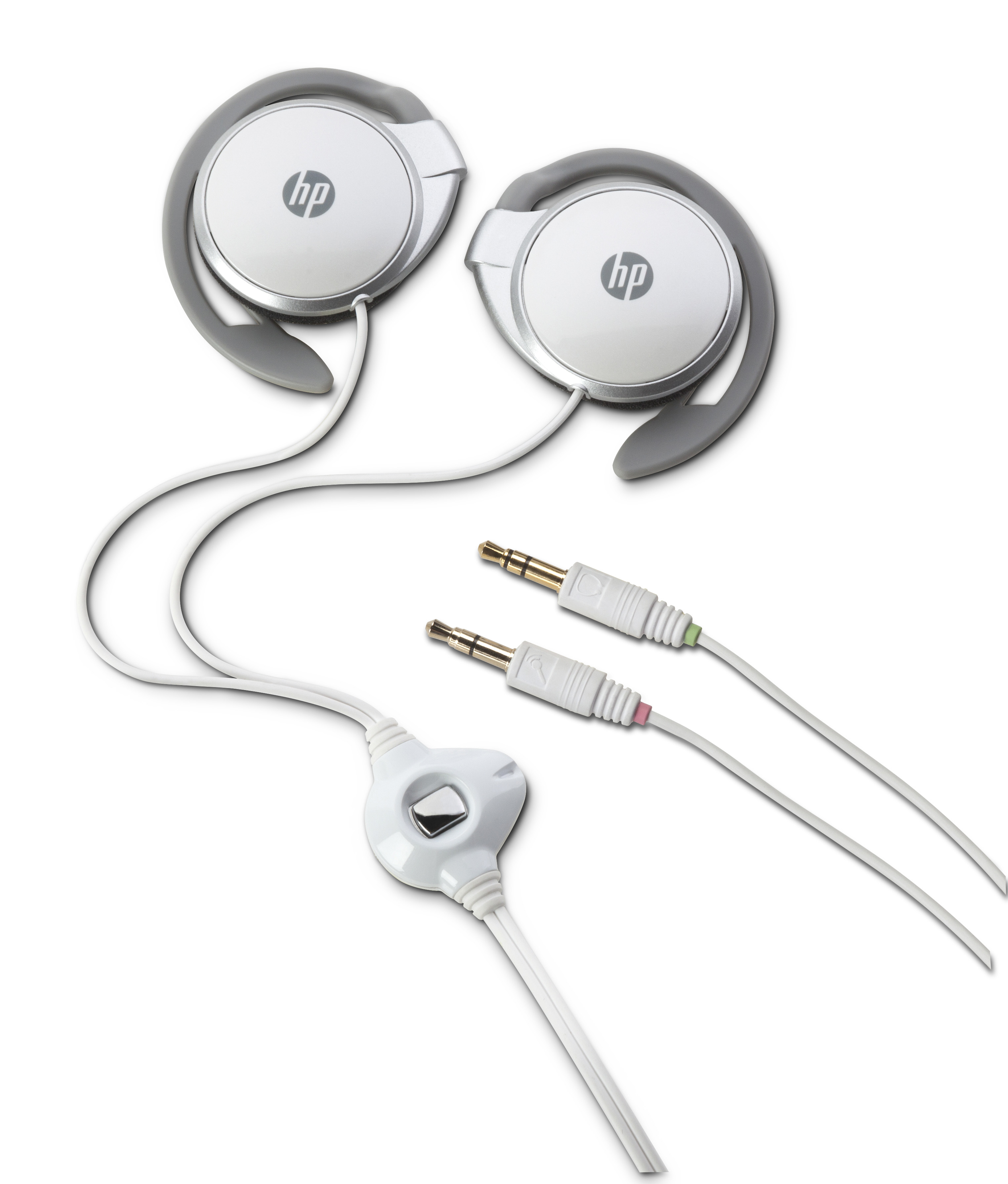 HP H2000 Headset Wired Ear-hook Calls/Music Grey, White