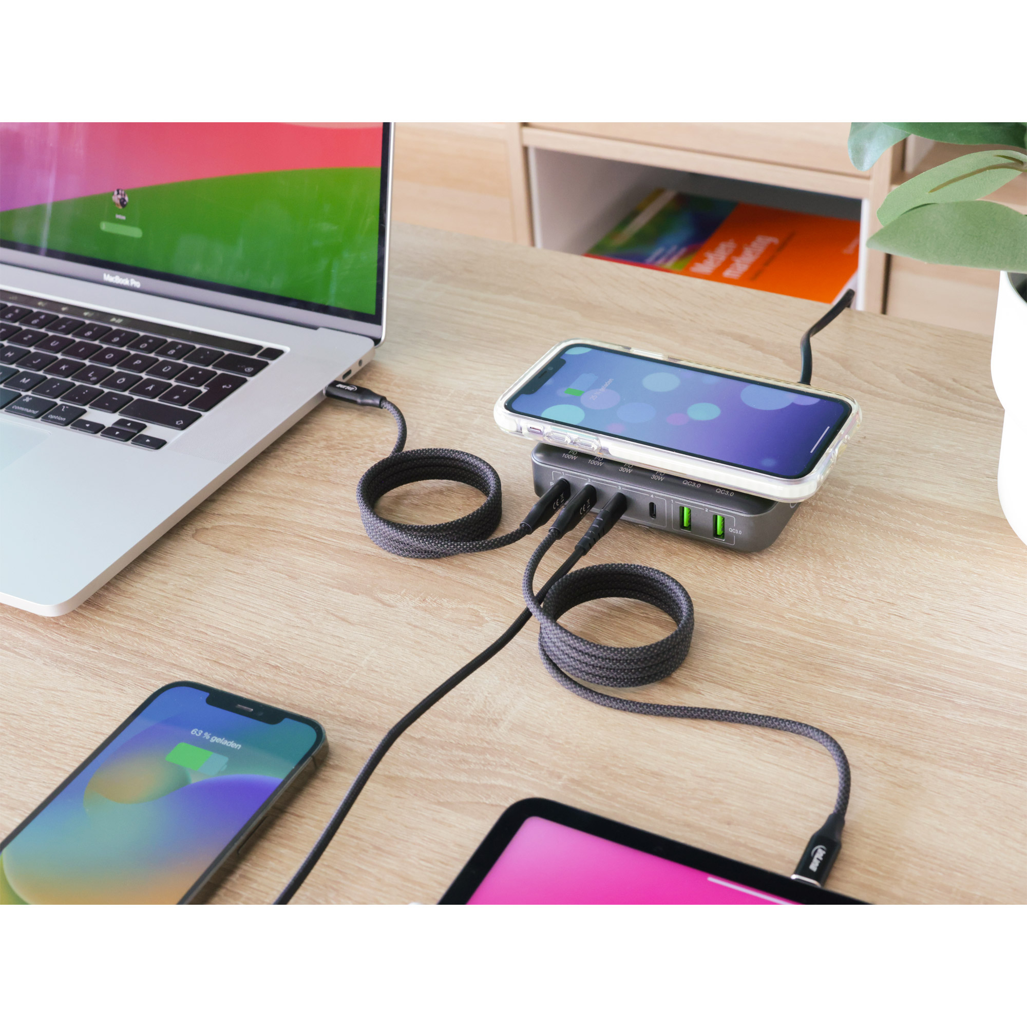InLine Qi powerstation multiport, power supply, wireless charging – image 7