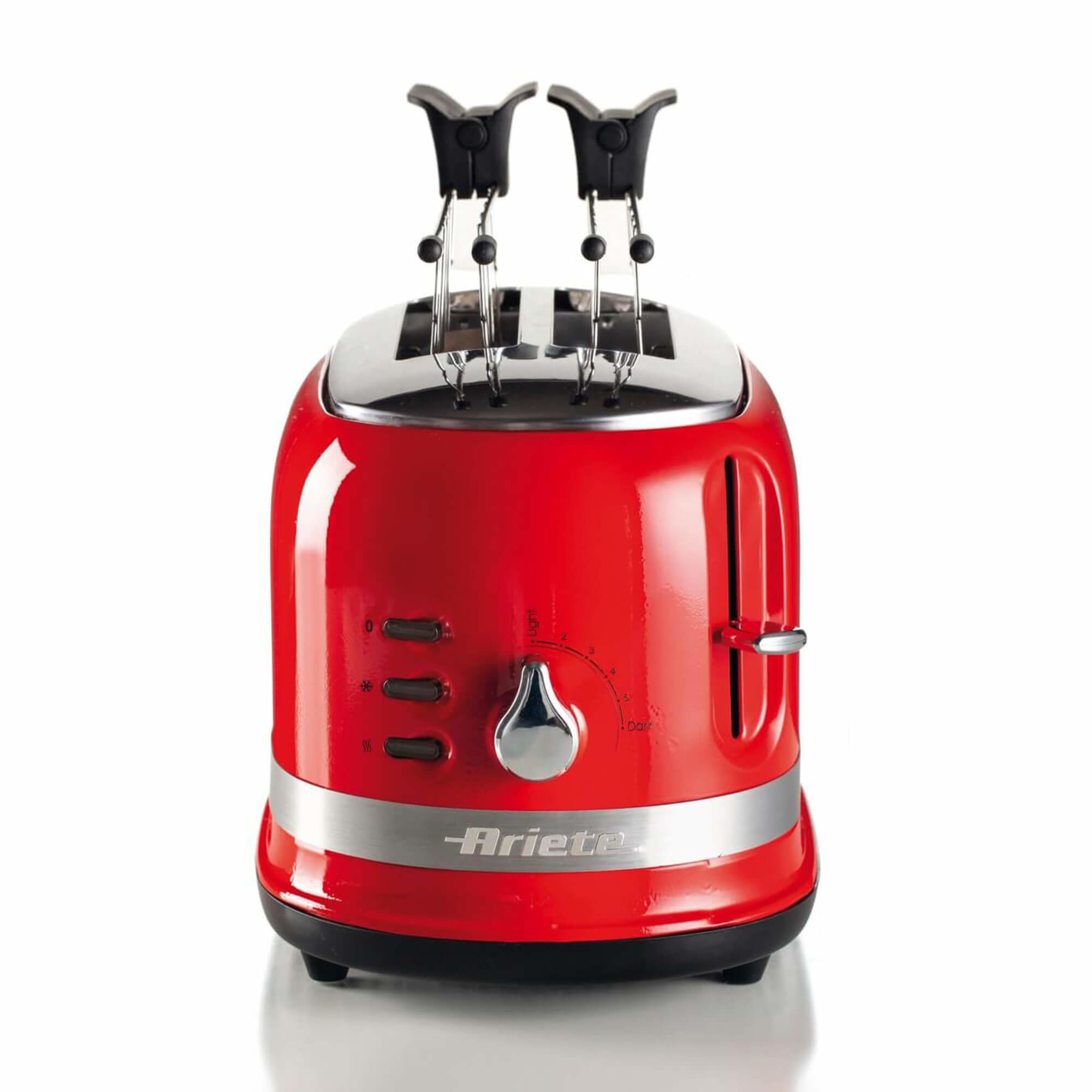 Ariete 149 Toaster with Tongs for 2 slices of bread - Automatic Ejection - Defrost - 6 Degrees of Browning - 800 Watt - Modern Line - Red – image 2