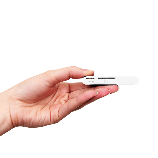 Axagon CRE-D4 card reader USB 2.0 White – image 3