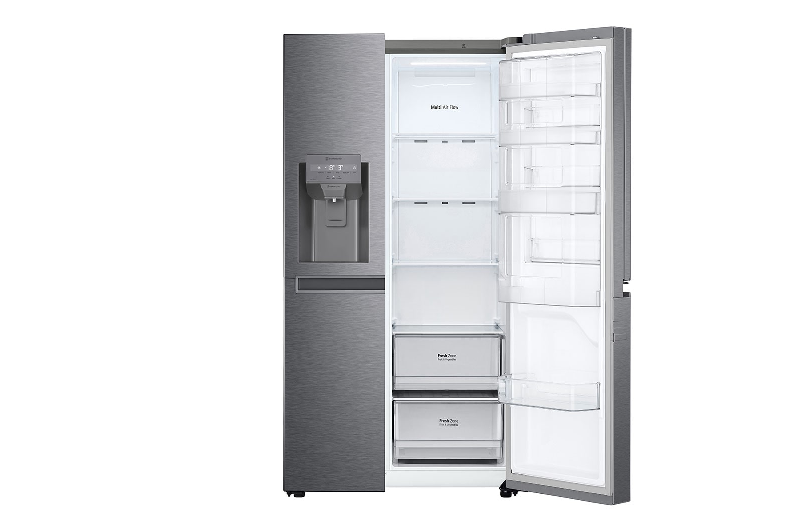 LG GSJV30DSXF side-by-side refrigerator Freestanding – image 2