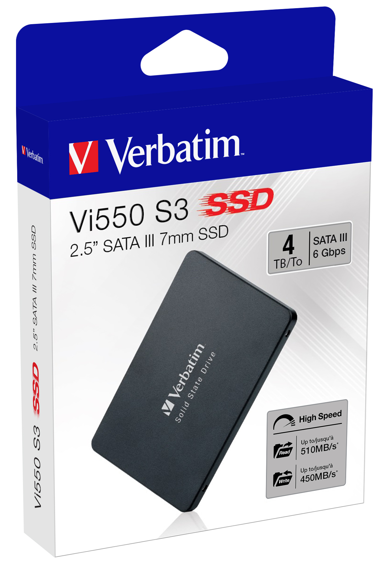 SSD Verbatim Vi550 SATA III da 4 TB da 2,5".