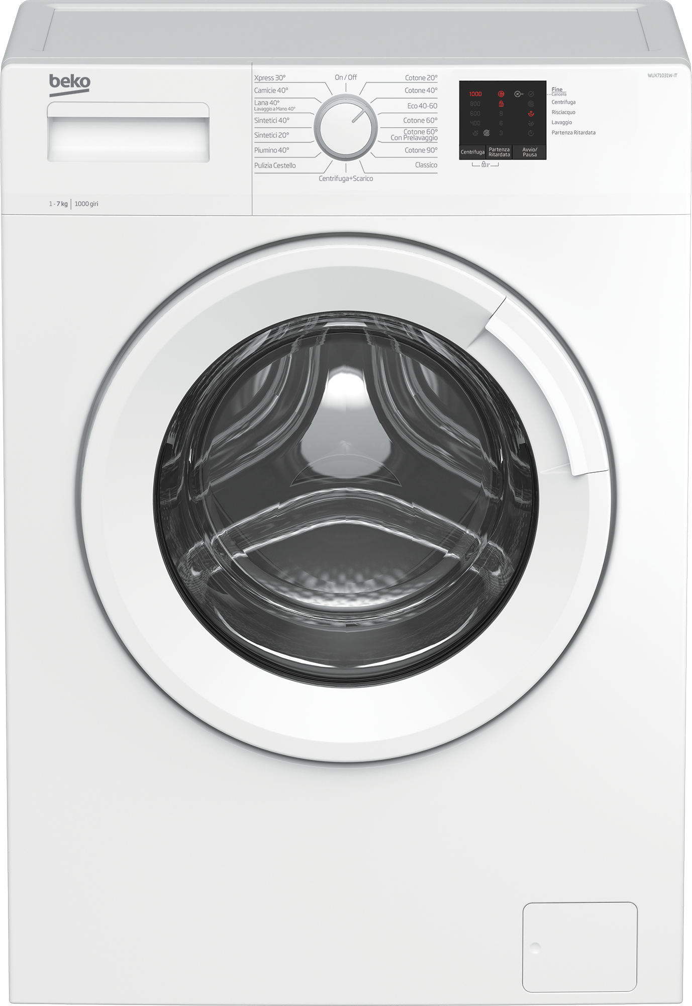 Beko WUX71031W-IT washing machine Front-load