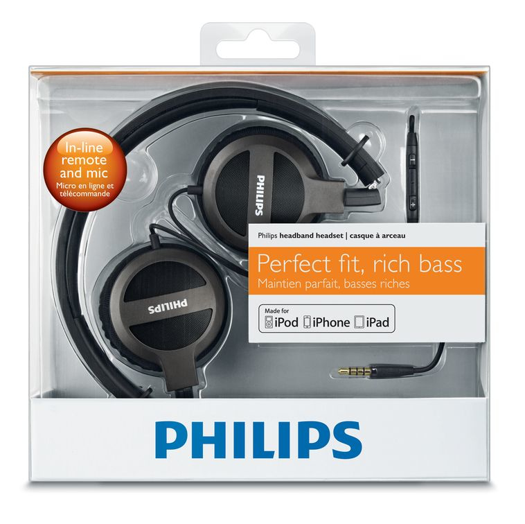 Philips SHL9307/98 headphones/headset Wired Head-band Black – image 2