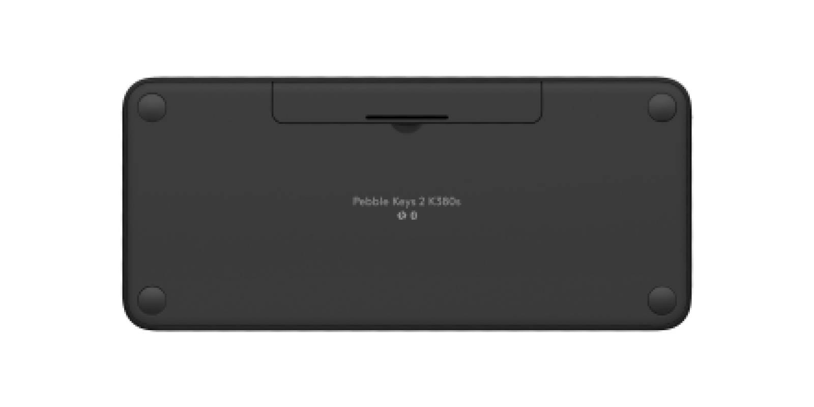 Teclado Logitech PEBBLE KEYS 2 K380S - Inalámbrico - Bluetooth - Grafito - 920-011783