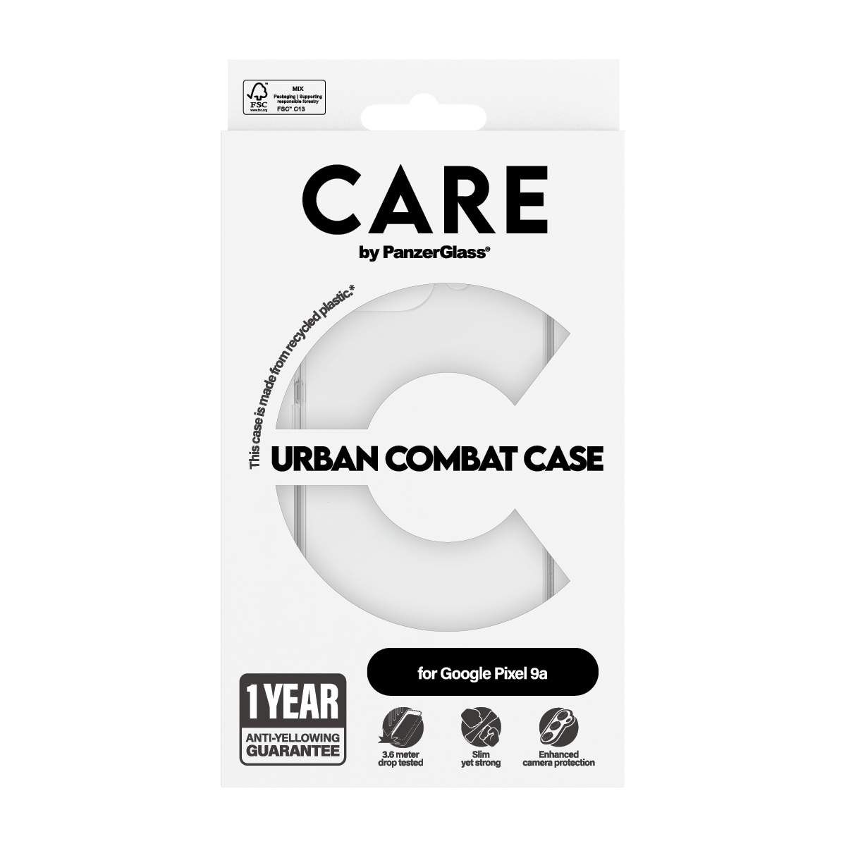 PanzerGlass CARE™ by PanzerGlass® Urban Combat Case Transparent Google Pixel 9a – image 3