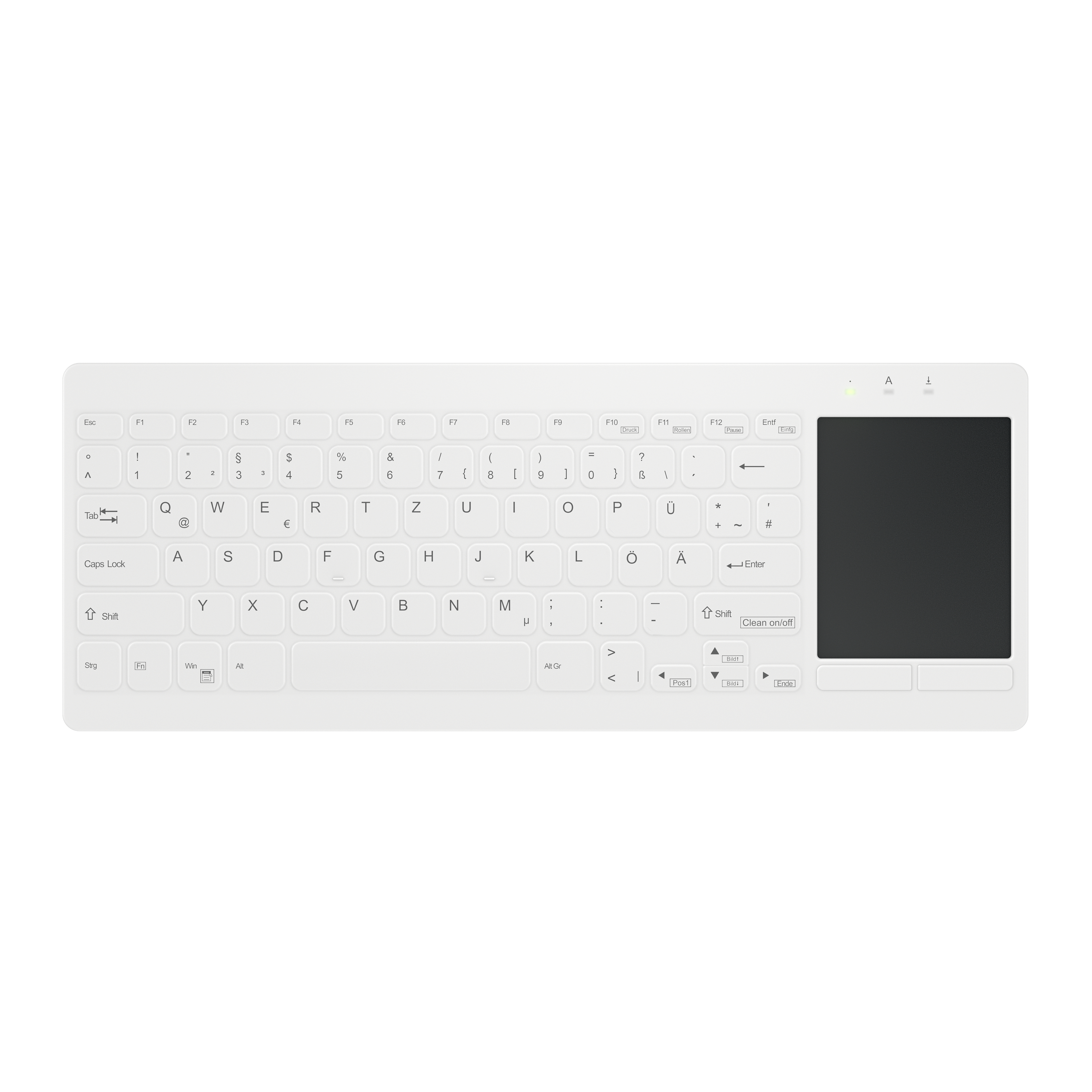 Contour Design Active Key Contour QuickClean Medical Keyboard IP68 Touchpad Mini Wired White DE C4412
