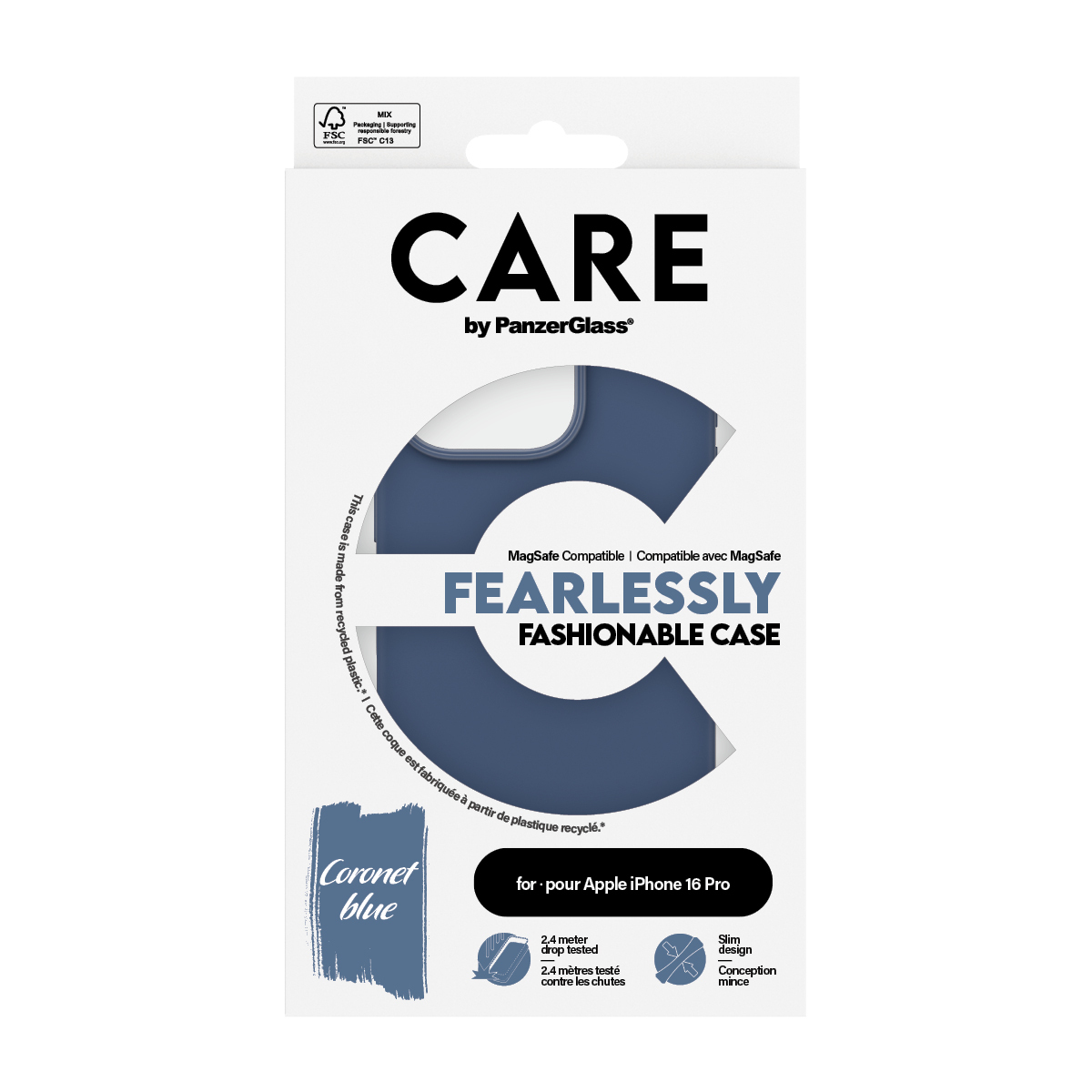 PanzerGlass CARE by PanzerGlass® Fashionable Case Blue w. MagSafe iPhone 16 Pro – image 3