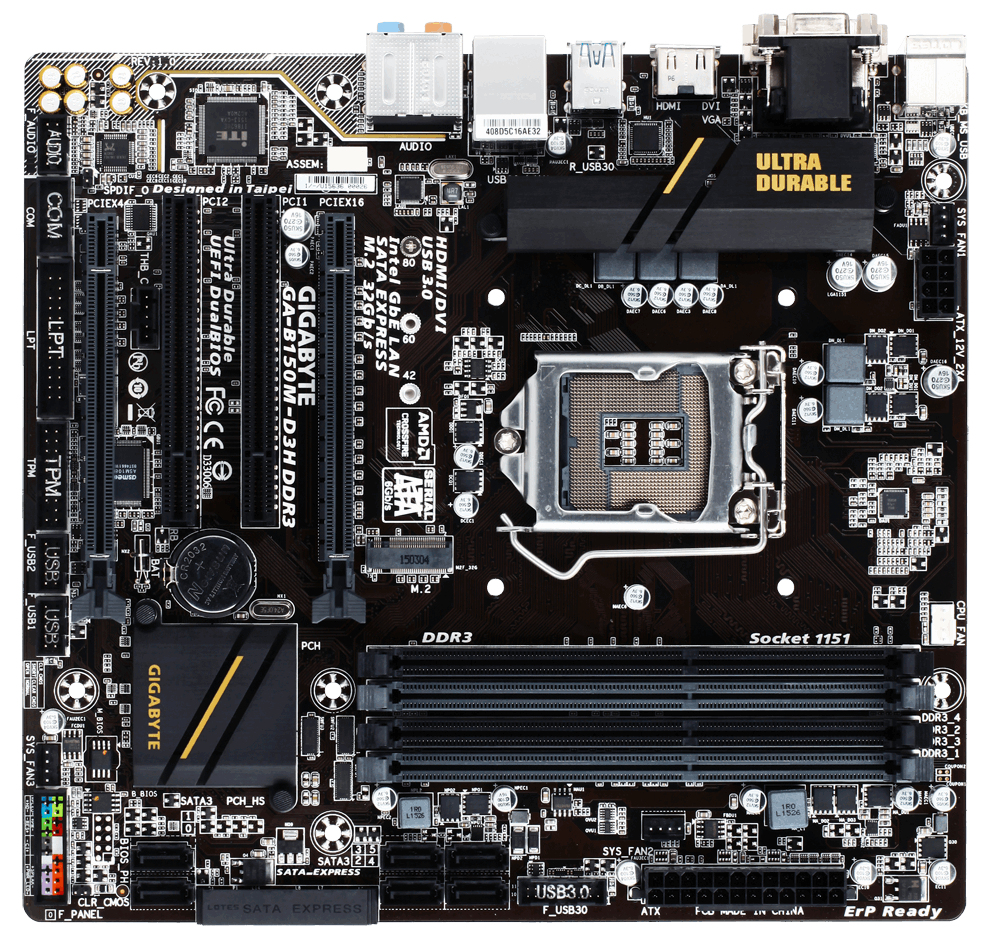 GIGABYTE GA-B150M-D3H DDR3 – image 2