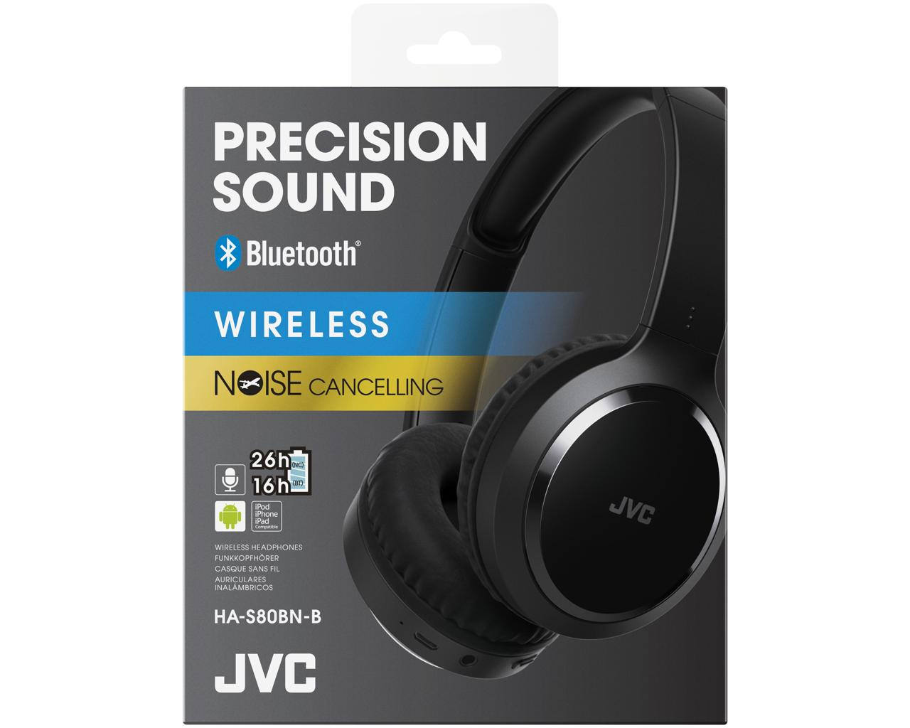 JVC HA-S80BN-B-E Headset Wired & Wireless Head-band Calls/Music Micro-USB Bluetooth Black – image 6