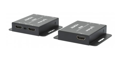 Manhattan 4K HDMI over Ethernet Extender Kit, Extends 4K@30Hz signal up to 40m or a 1080p@60Hz signal up to 70m with a single Cat6 Ethernet Cable, Transmitter a – image 4