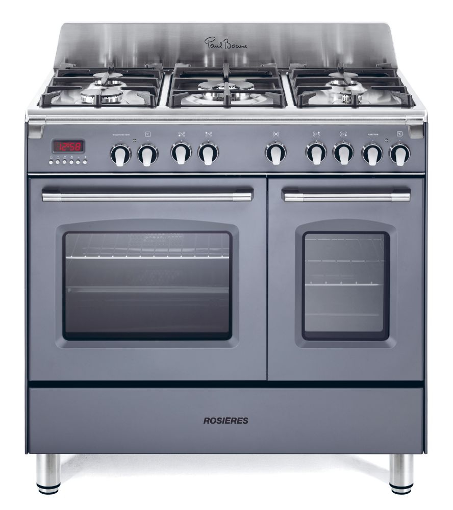 Rosieres RGM95D2SG Range cooker Electric Gas Silver