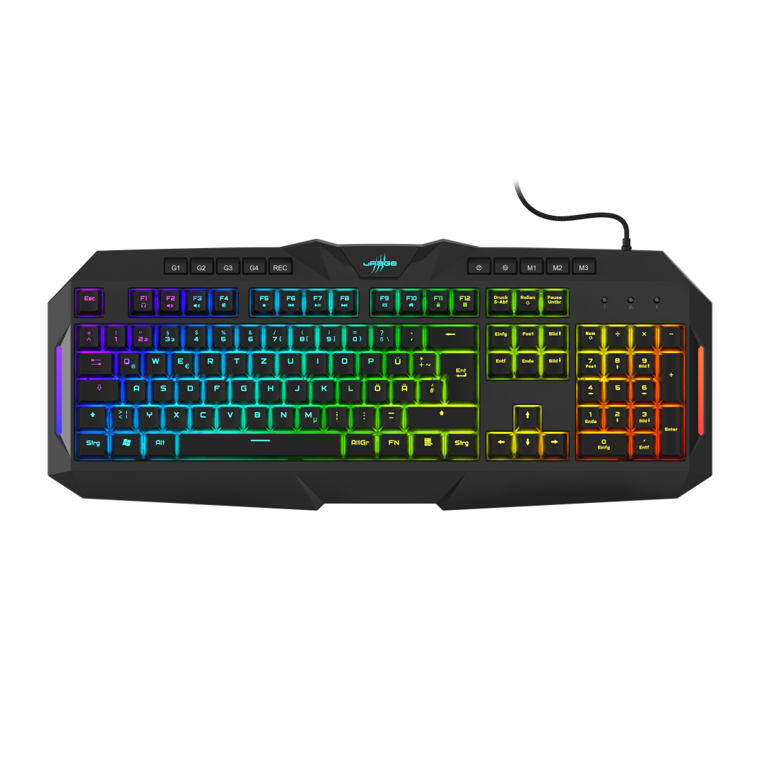 Hama Exodus 700 Semi-Mechanical tastiera Gaming USB QWERTZ Tedesco Nero