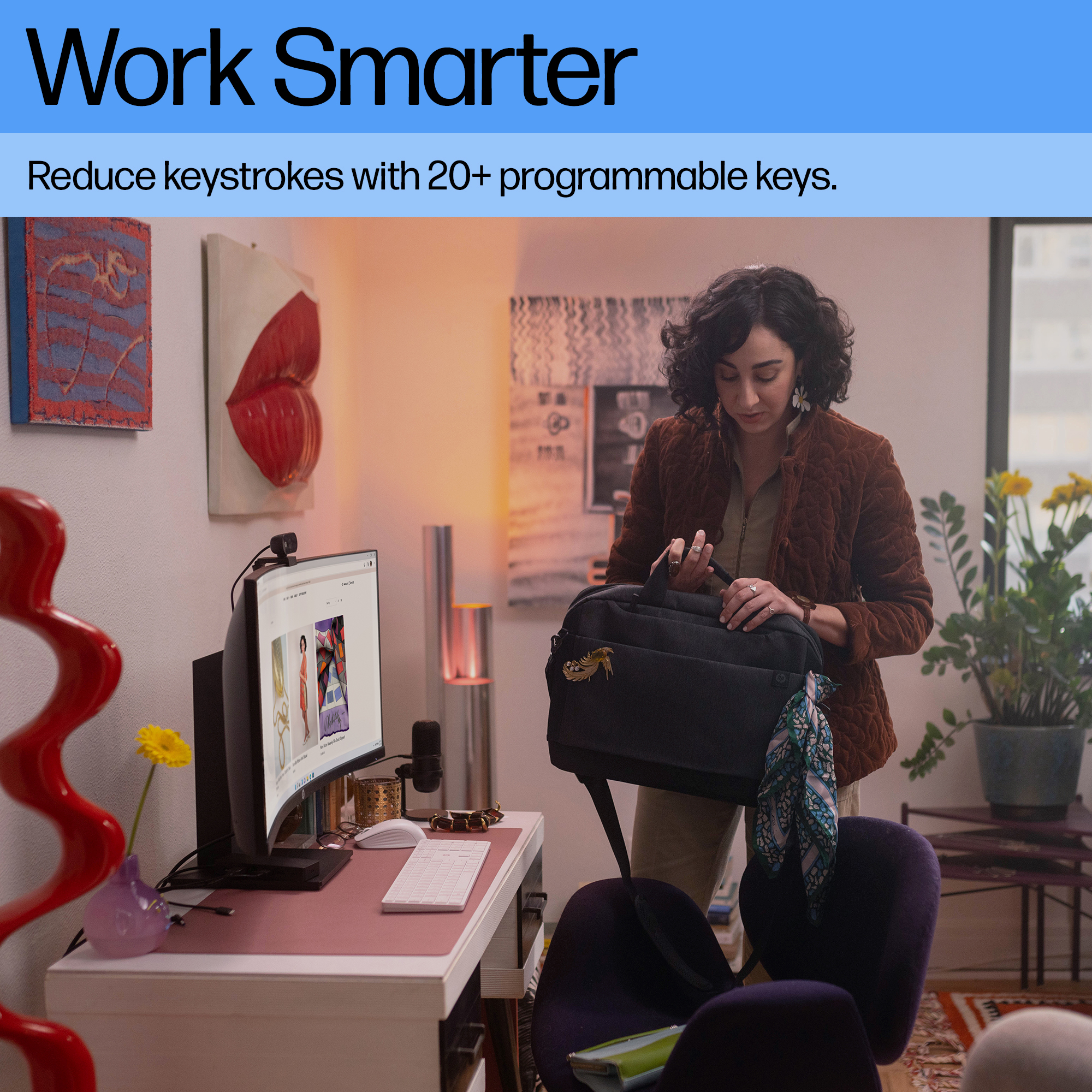 HP 655 Wireless Keyboard and Mouse Combo White – image 7