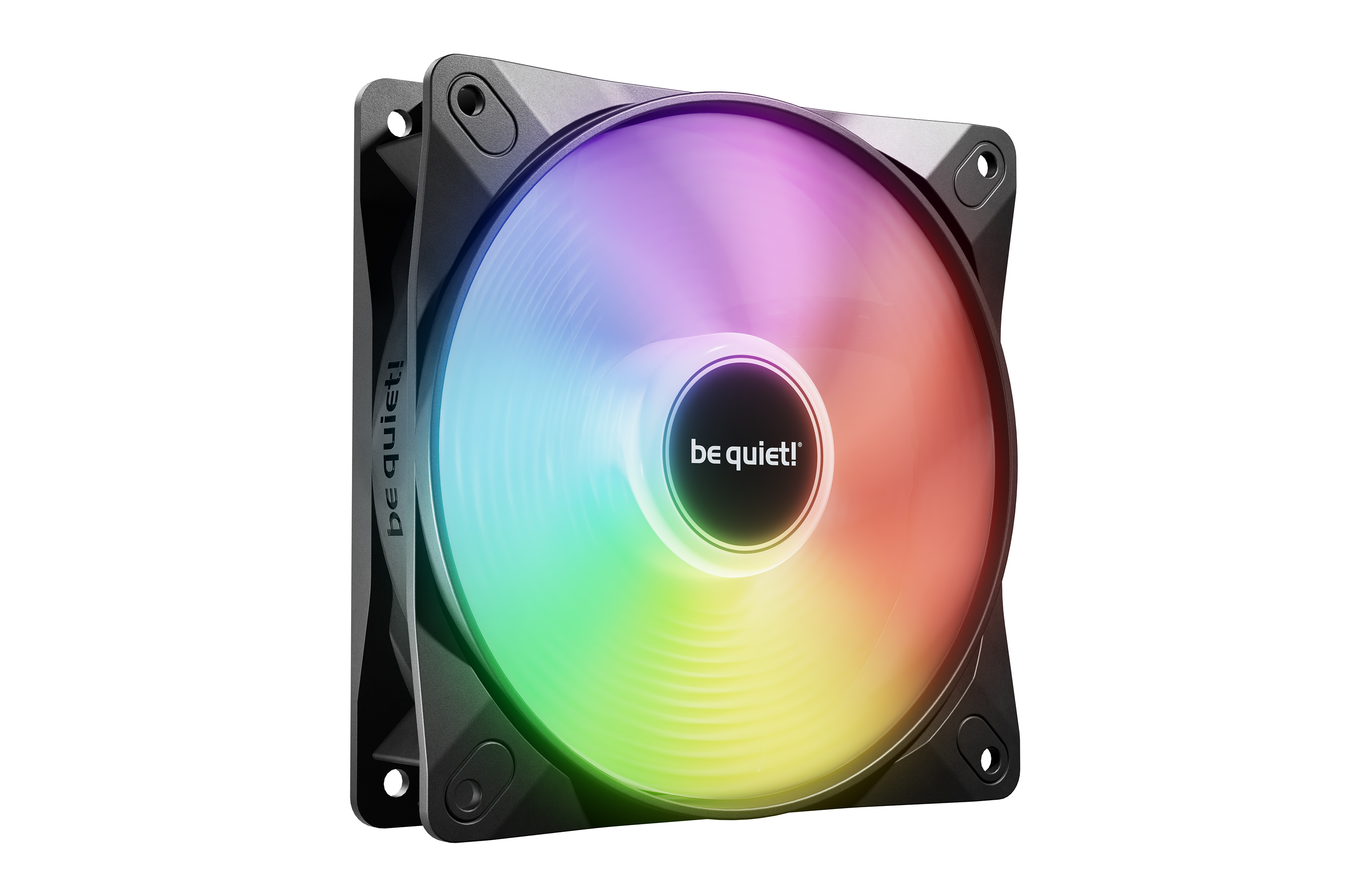 Be Quiet! [BL120] Light Wings LX 12cm PWM ARGB Case Fan, Rifle Bearing, Impeller w/ 16 LEDs, Daisy-Chain, Up to 1600 RPM, Black