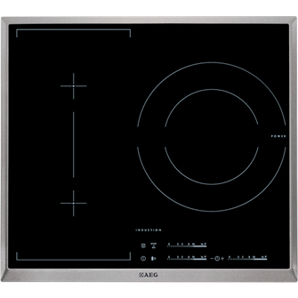AEG HK653320XB Black, Brushed steel Built-in Zone induction hob 3 zone(s)