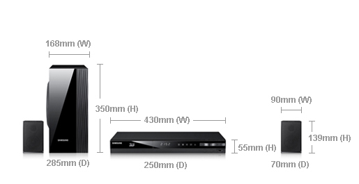 Samsung HT-E4200/XU home cinema system 2.1 channels – image 8