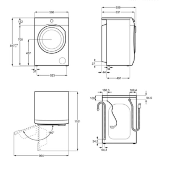 Electrolux EW6F592W washing machine Front-load – image 7