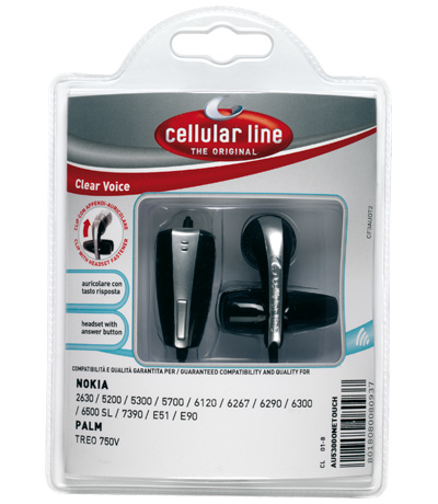 Cellularline AUBB8310ONETOUCH headphones/headset Wired In-ear Black, Silver – image 3