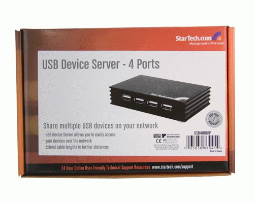 StarTech.com USB4000IP interface hub 480 Mbit/s Black – image 5