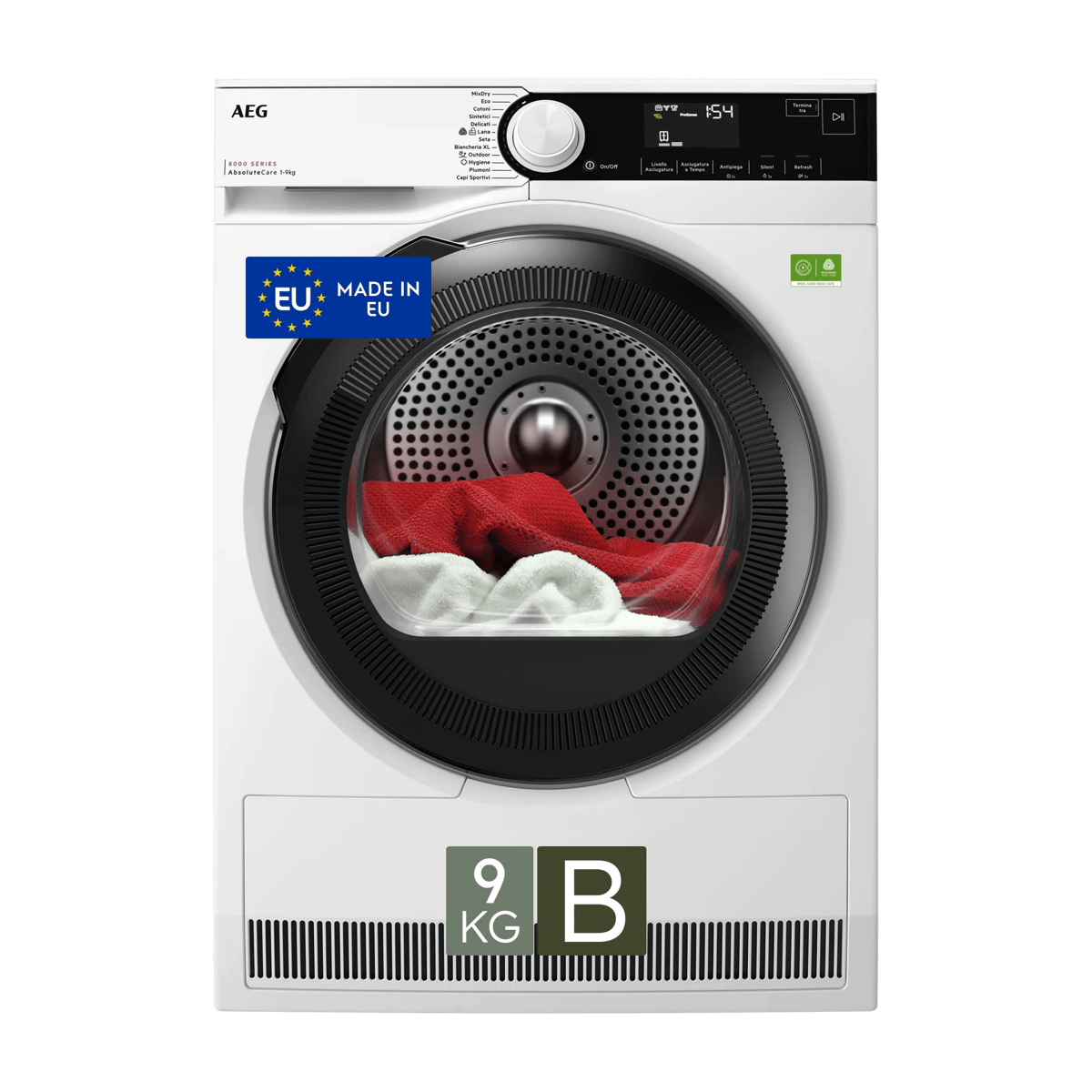 AEG Series 8000 TR8HD9B tumble dryer Freestanding Front-load – image 1