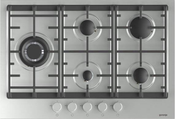 Gorenje GW761UX hob Stainless steel Built-in Gas 5 zone(s)