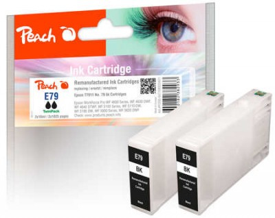 Peach PI200-647 ink cartridge 2 pc(s) Black
