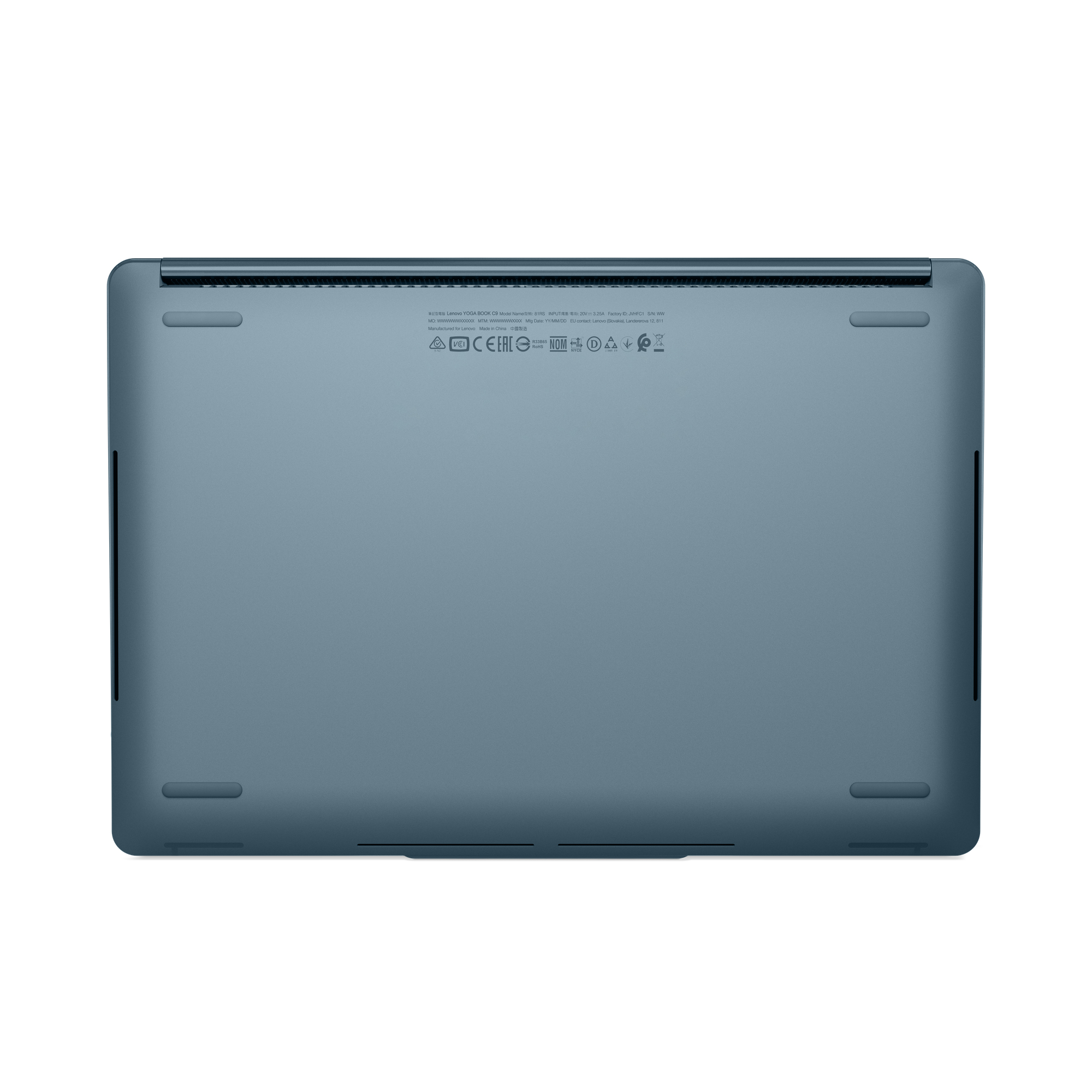Lenovo Yoga Book 9 13IMU9 Intel Core Ultra 7 155U Hybrid (2-in-1) 33.8 cm (13.3″) Touchscreen 2.8K 32 GB LPDDR5x-SDRAM 1 TB SSD Wi-Fi 6E (802.11ax) Windows 11 Home Teal image 7