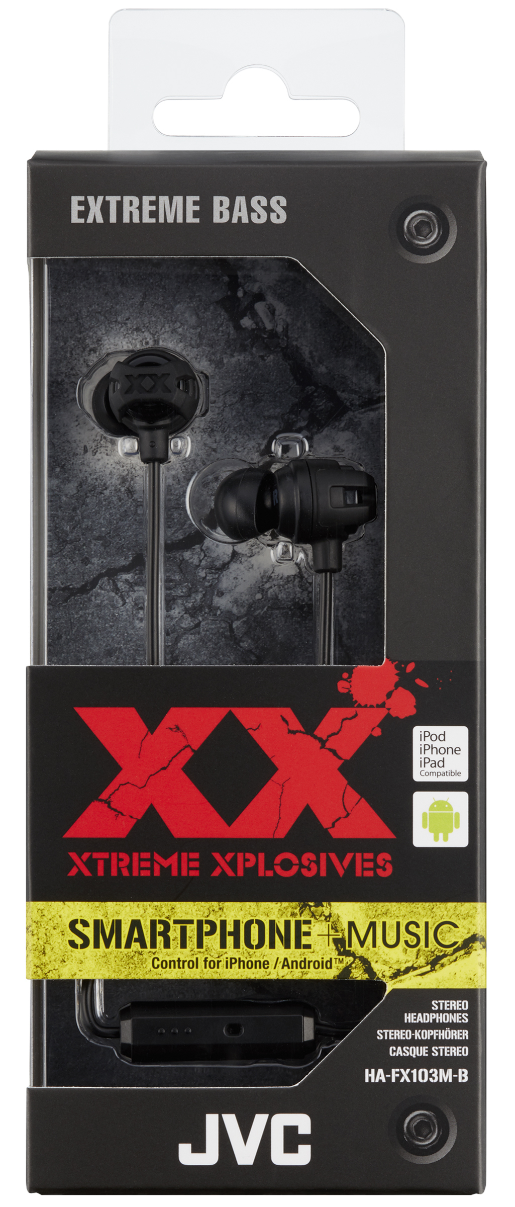 JVC HA-FX103M-B-E XTREME XPLOSIVES series headphones – image 2
