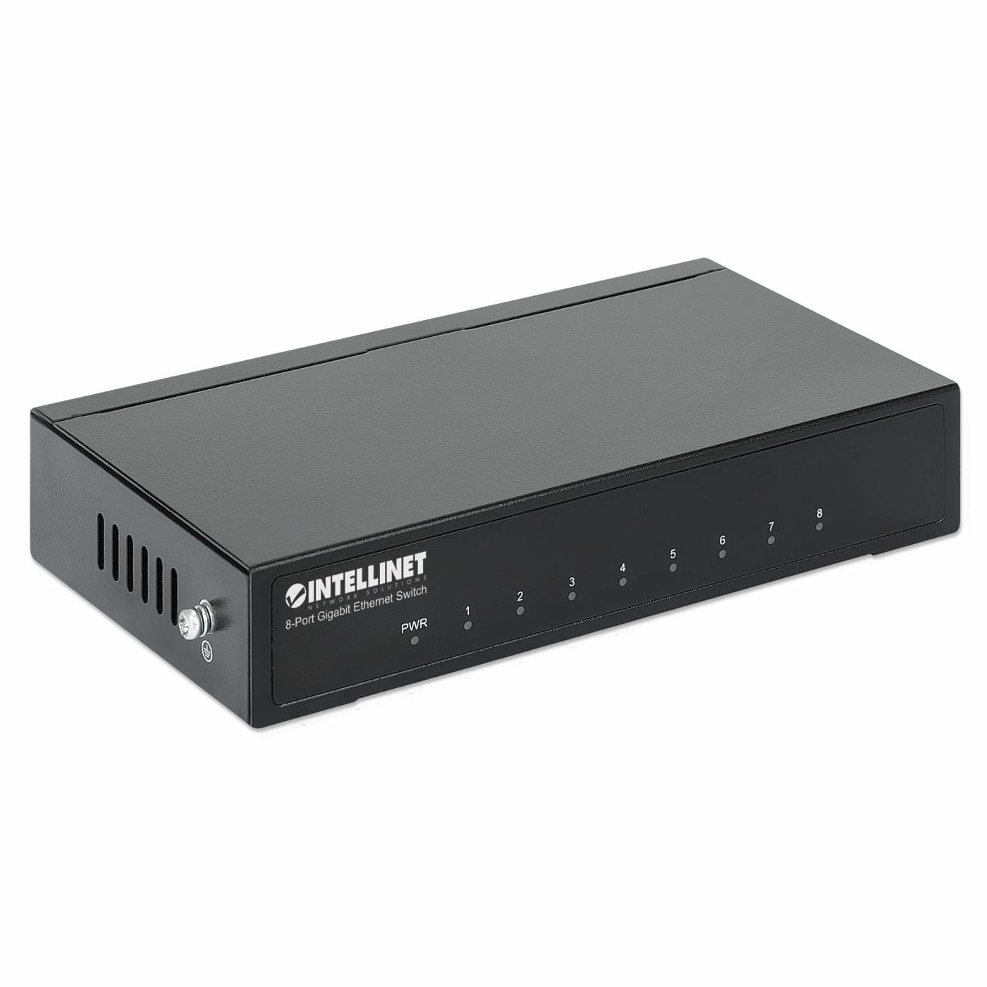 Intellinet 8-Port Gigabit Ethernet Switch, Desktop size, Metal Housing, IEEE 802.3az (Energy Efficient Ethernet) – image 2