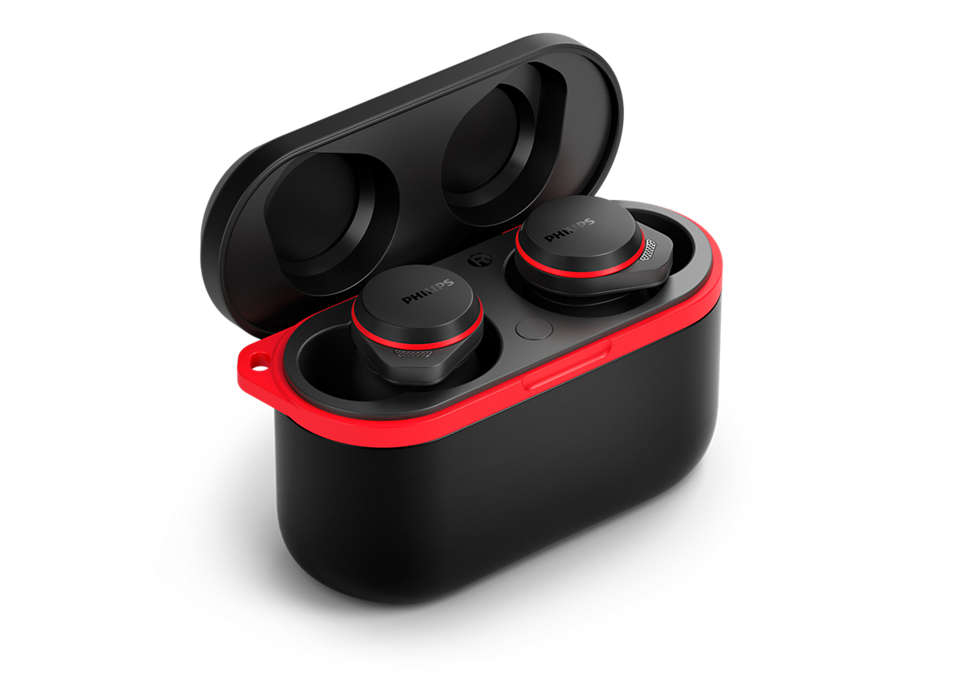 Philips TAA7507BK/00 headphones/headset Wireless In-ear Calls/Music Bluetooth Black, Red – image 4