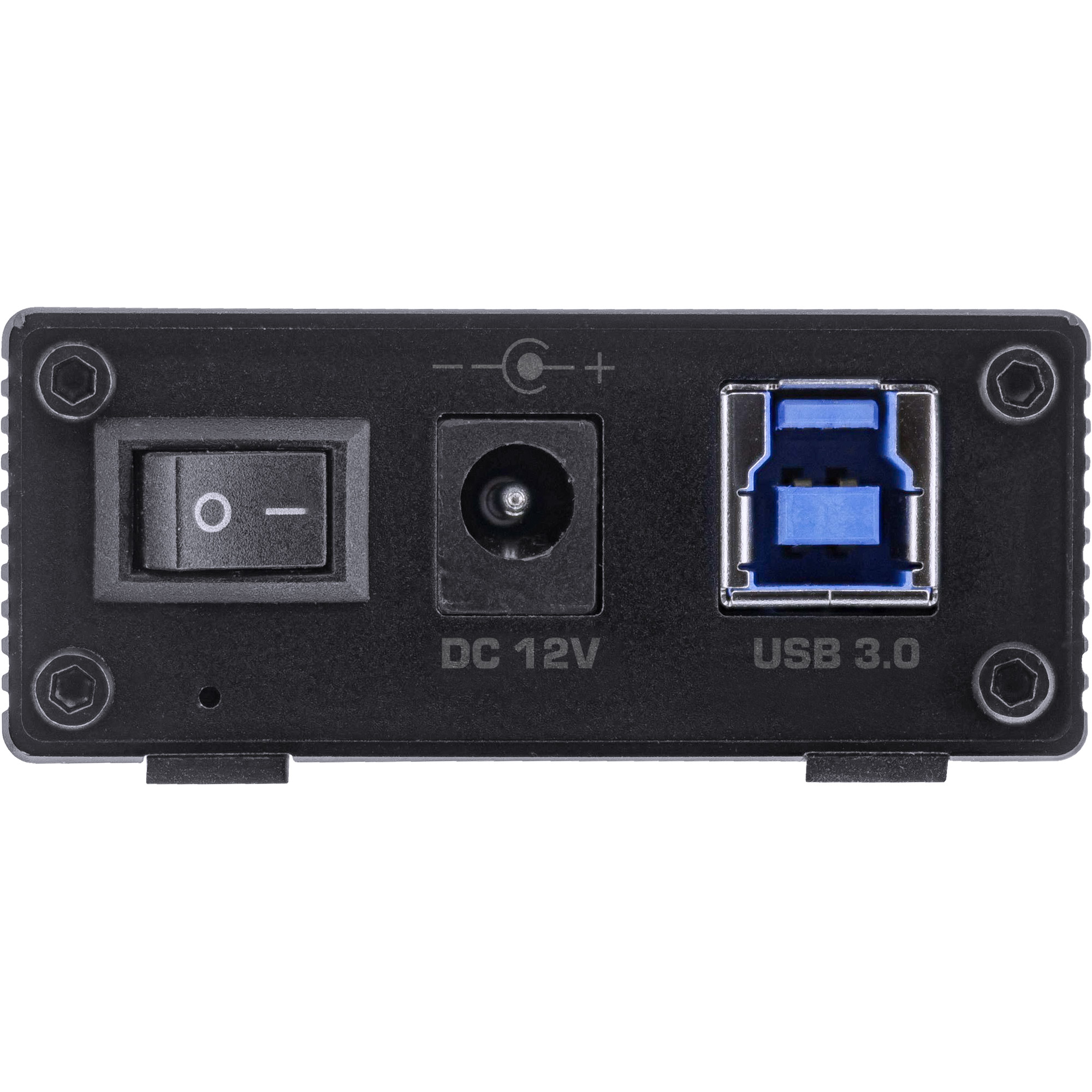 InLine USB 3.2 Gen.1 7 Port Hub Aluminium Case with 2.5A Power Supply, black – image 4