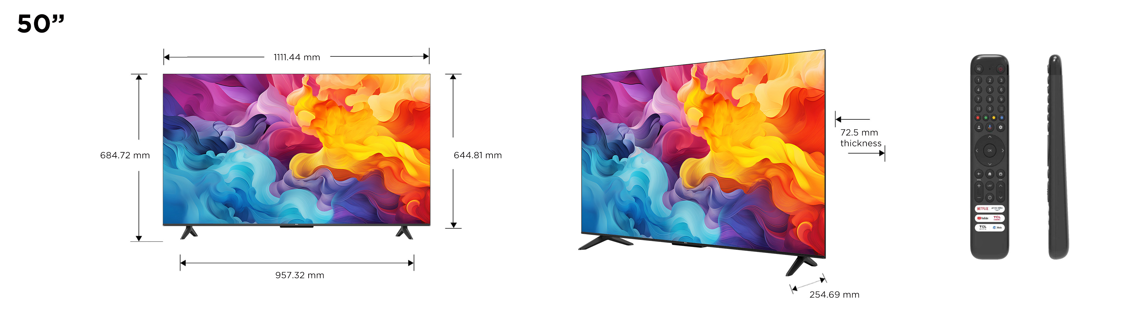 TCL P655 Series 50P655 TV 127 cm (50 ) 4K Ultra HD Smart TV Wifi Noir 260 cd m² — photo 12