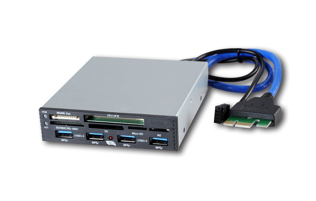 CoolBox CR750-H3 card reader USB 2.0/PCI-e, PCI Express Internal Black