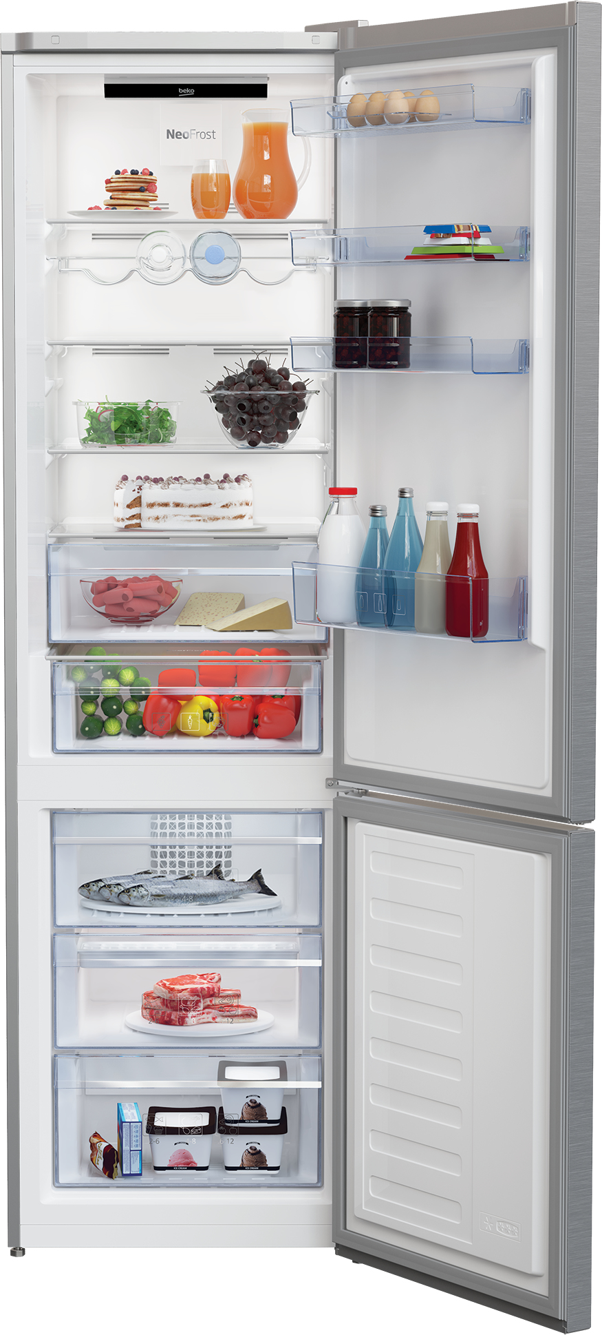 Beko RCNA406E4SXB fridge-freezer Freestanding – image 3