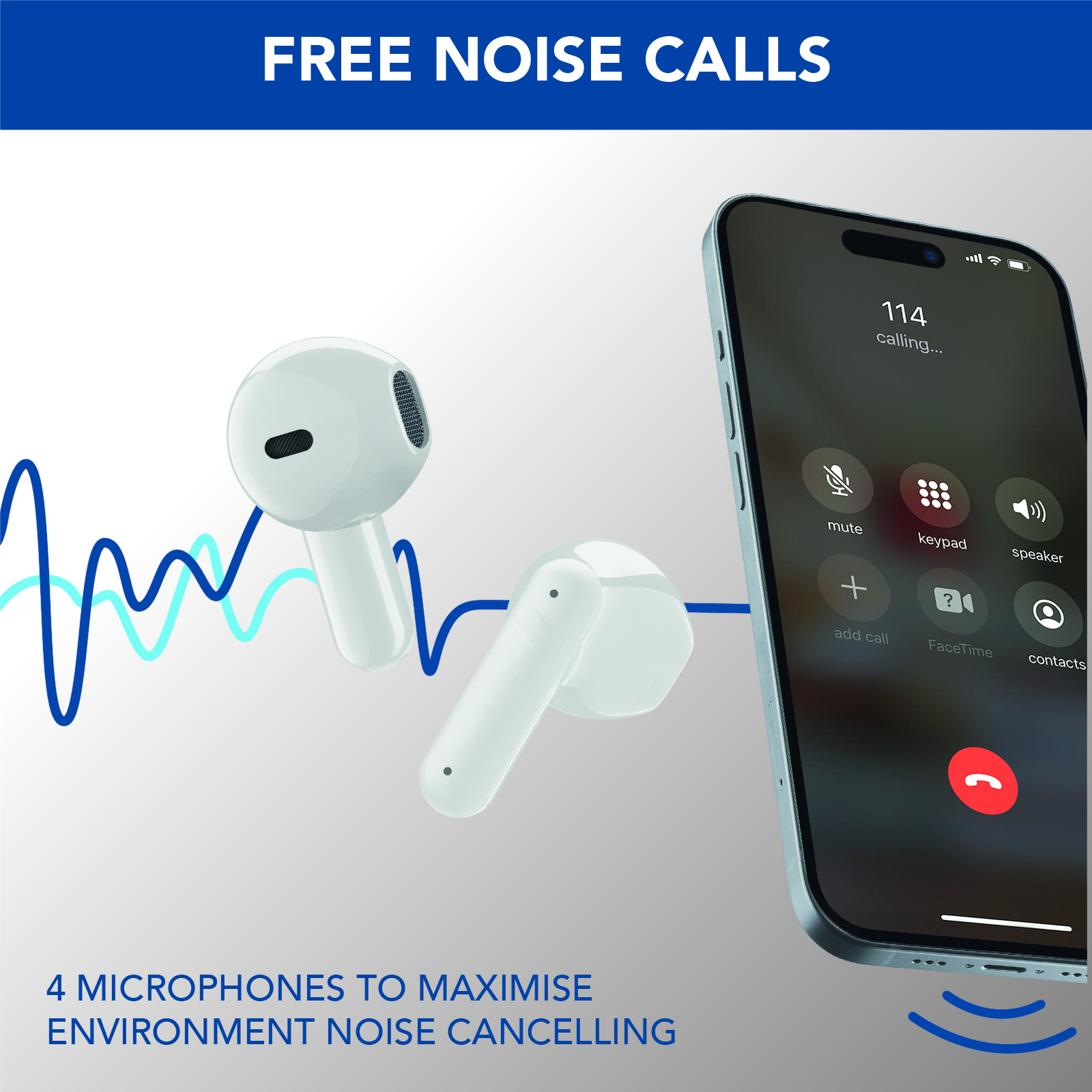 Cellularline BTTONECAPSULETWSW headphones/headset True Wireless Stereo (TWS) In-ear Calls/Music Bluetooth White – image 7