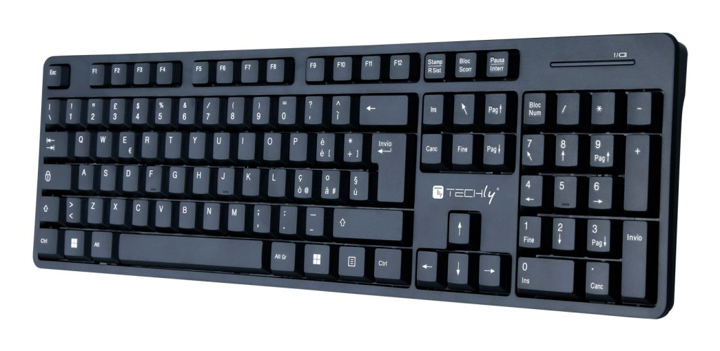 Techly ICTWC003 keyboard Mouse included Universal RF Wireless QWERTY Italian Black – image 4